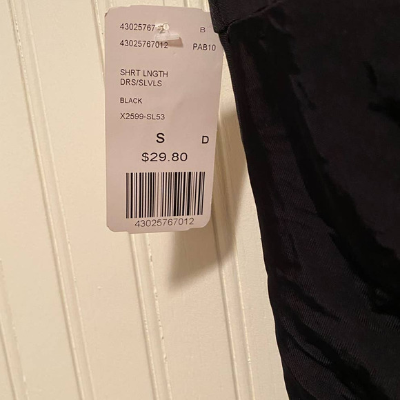 Twenty One Black Sleeves Sequin Medallion Party Dress Y2k  Size S NWT‎ - Picture 6 of 11